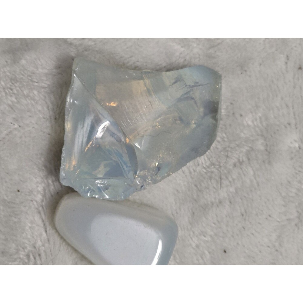 2 Natural Opalite Stones. 1.7oz